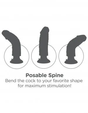 Dildos King Cock 7in Cock Flesh Vibrating Pipedream Products Dildos King Cock 7in Cock Flesh Vibrating Pipedream Products
