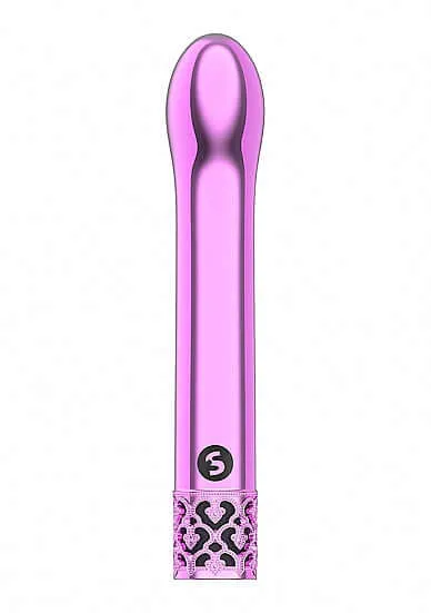 Female Sex Toys SHOTS AMERICA Royal Gems Jewel Pink ABS Plastic Bullet Vibrator Rechargeable