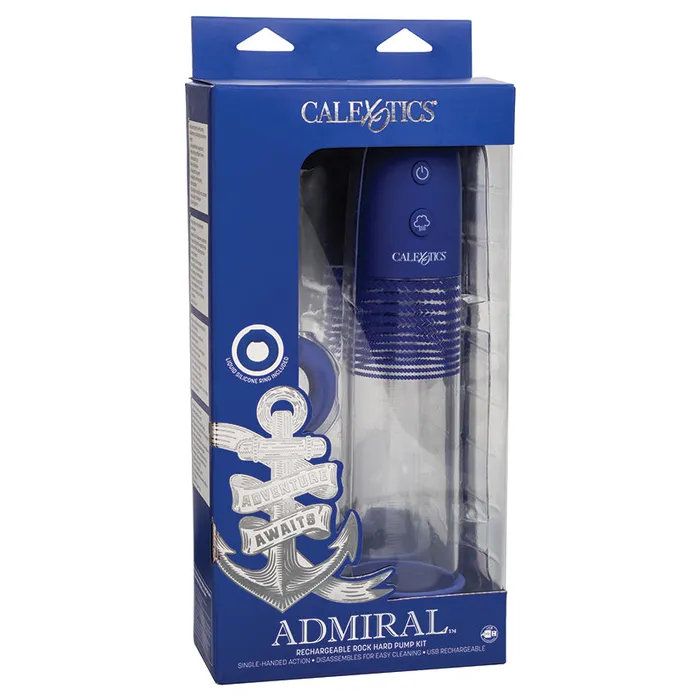 Male Sex Toys Cal Exotics Admiral Rechargeable Rock Hard Pump Kit