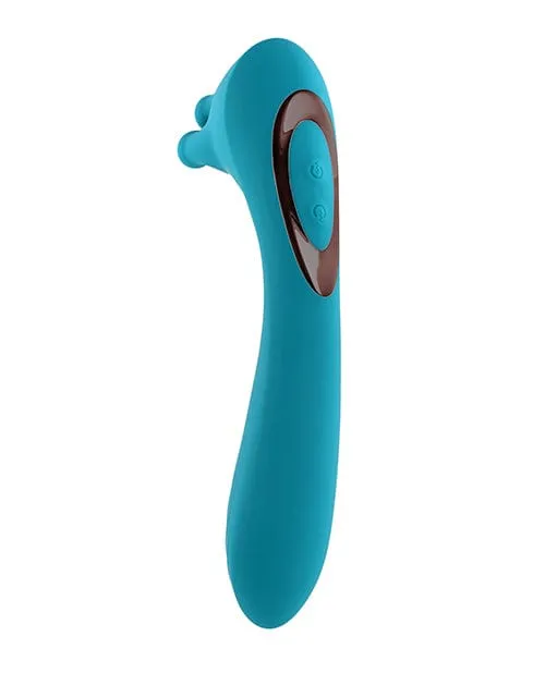 Evolved Novelties Vibrators Evolved Heads Or Tails Rechargeable Vibrator Teal Evolved Novelties Vibrators Evolved Heads Or Tails Rechargeable Vibrator Teal