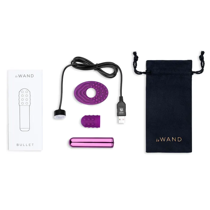 Le Wand Female Sex Toys Le Wand Chrome Bullet Dark Cherry