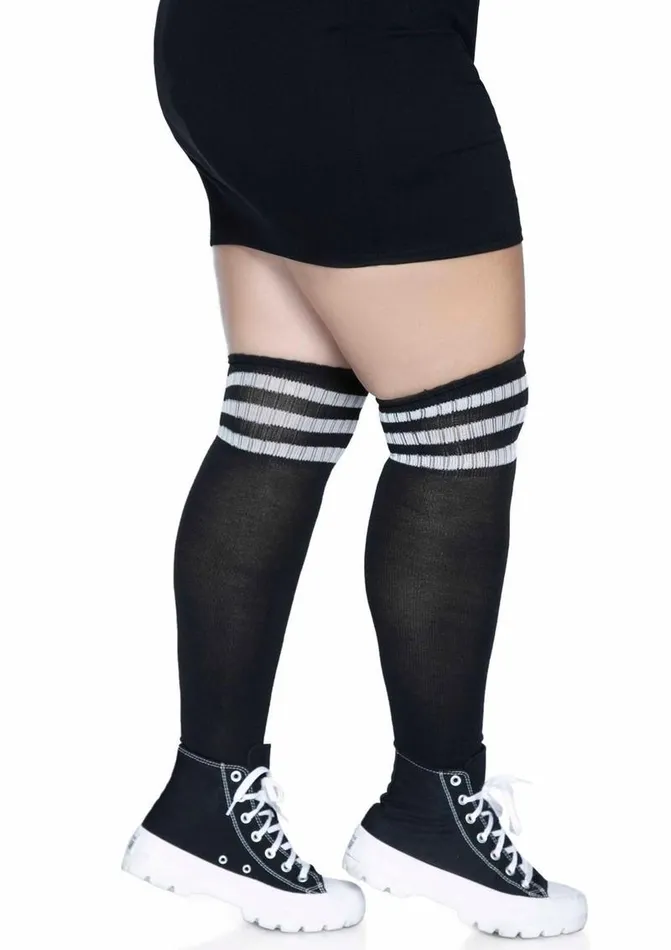 Dildos Leg Avenue Over The Knee Athletic Socks Leg Avenue