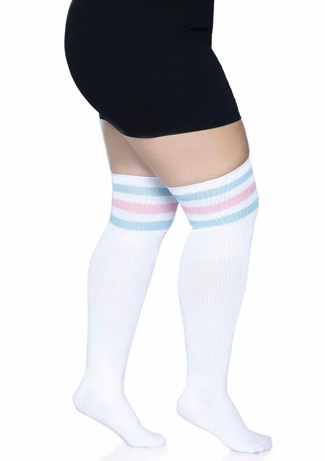 Dildos Leg Avenue Over The Knee Athletic Socks Leg Avenue