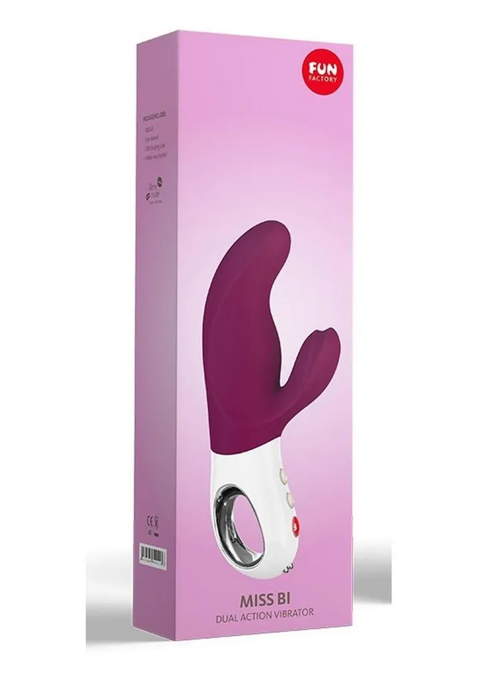 Female Sex Toys Fun Factory Miss Bi Silicone Vibrator with Clitoral Stimulator Female Sex Toys Fun Factory Miss Bi Silicone Vibrator with Clitoral Stimulator