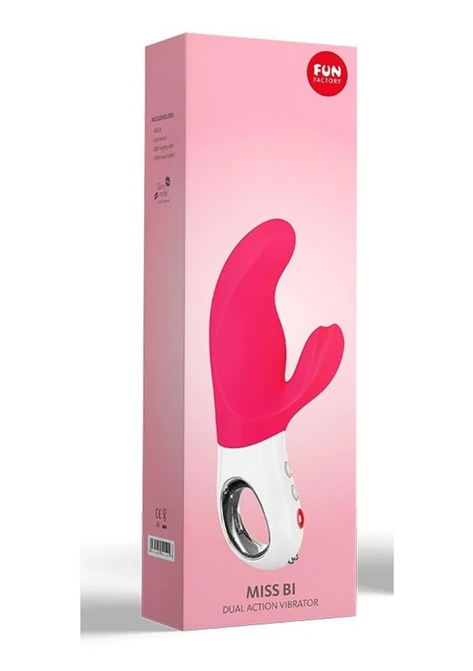 Female Sex Toys Fun Factory Miss Bi Silicone Vibrator with Clitoral Stimulator Female Sex Toys Fun Factory Miss Bi Silicone Vibrator with Clitoral Stimulator