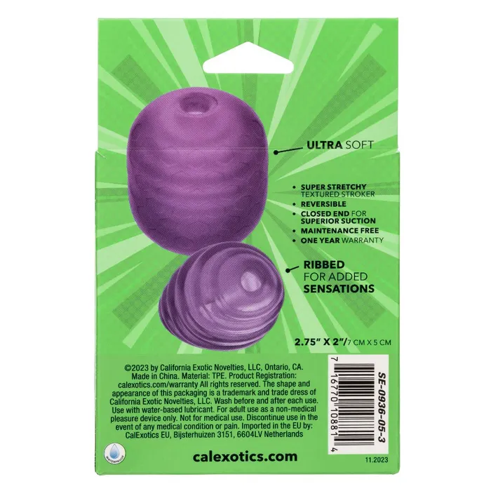 Pop Sock Textured Purple CalExotics Vibrators Pop Sock Textured Purple CalExotics Vibrators