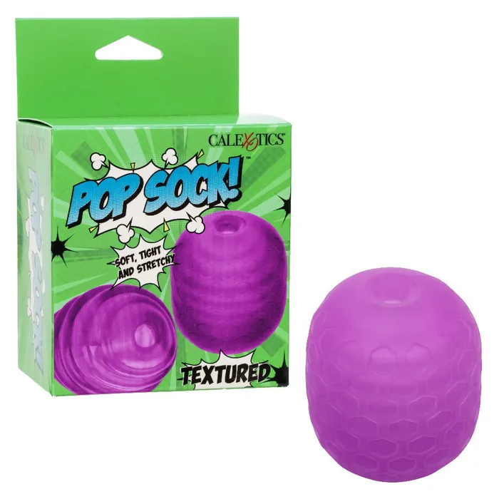 Pop Sock Textured Purple CalExotics Vibrators Pop Sock Textured Purple CalExotics Vibrators