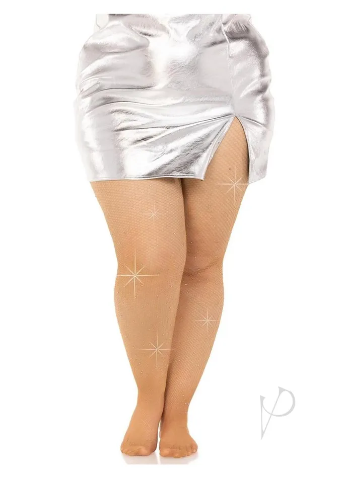 Fishnet Crystal Tights Rhines Os Caramel Leg Avenue Anal