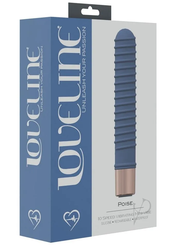 Loveline Vibrators Poise Mini Vibe Blue