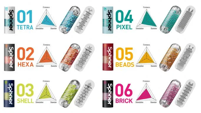 Male Sex Toys Tenga Spinner Textured Male Masturbator Tenga