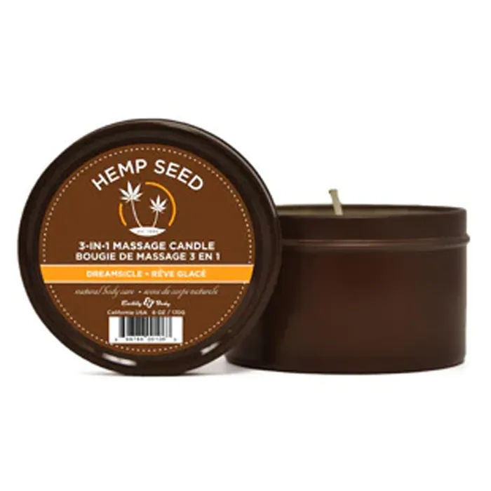 3in1 Massage Candle Dreamsicle 6 oz 170 g Earthly Body Couples