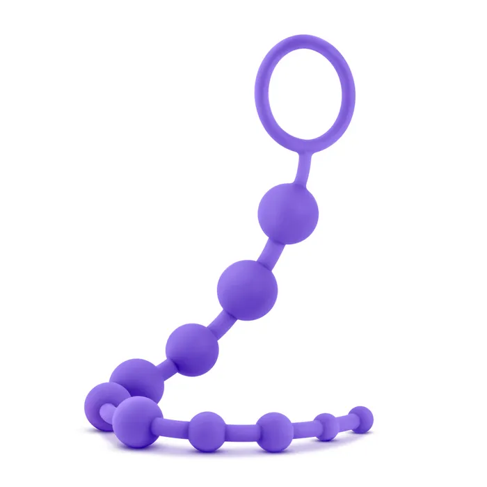 Blush Novelties Anal Luxe Silicone 10 Beads Purple Blush Novelties Anal Luxe Silicone 10 Beads Purple