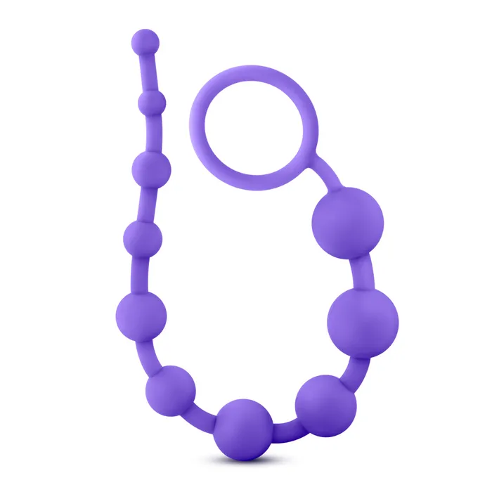 Blush Novelties Anal Luxe Silicone 10 Beads Purple Blush Novelties Anal Luxe Silicone 10 Beads Purple