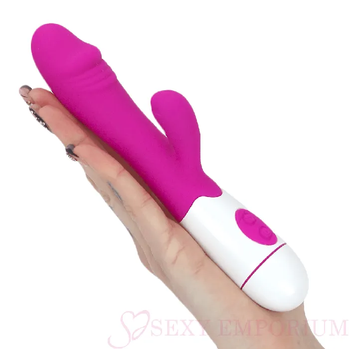 Female Sex Toys 10 Mode Silicone Rabbit Vibrator Rose Sexy Emporium