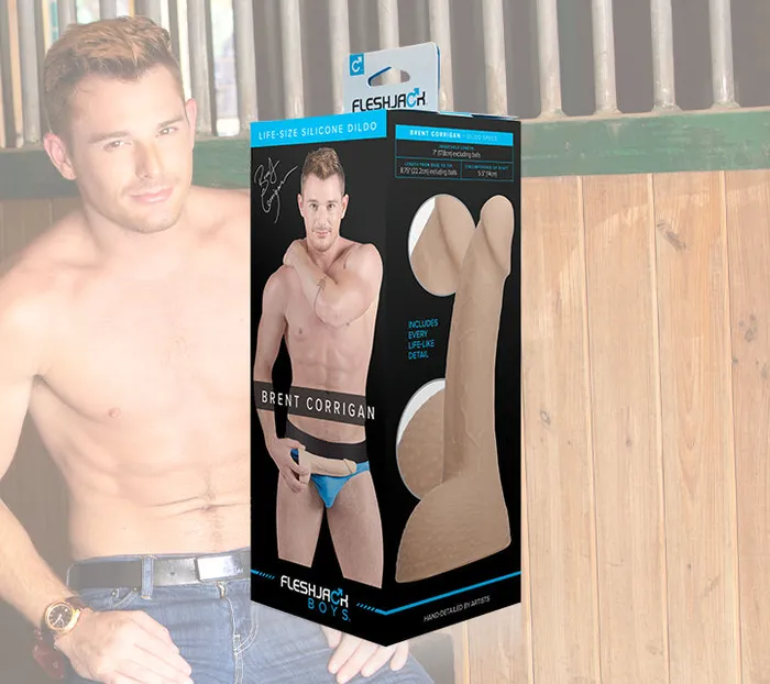 Fleshlight Brent Corrigan Dildo Pack with Fleshlube Slide Female Sex Toys