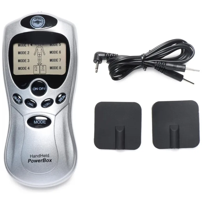 Male Sex Toys Zeus Electrosex BDSM Electrosex Power Box Zeus Handheld EStim Power Box Beginner Electrosex