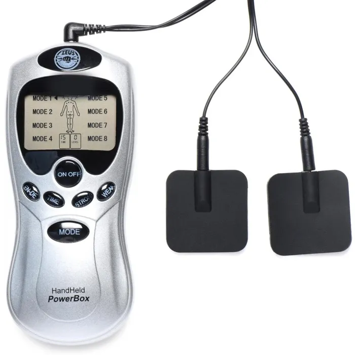 Male Sex Toys Zeus Electrosex BDSM Electrosex Power Box Zeus Handheld EStim Power Box Beginner Electrosex