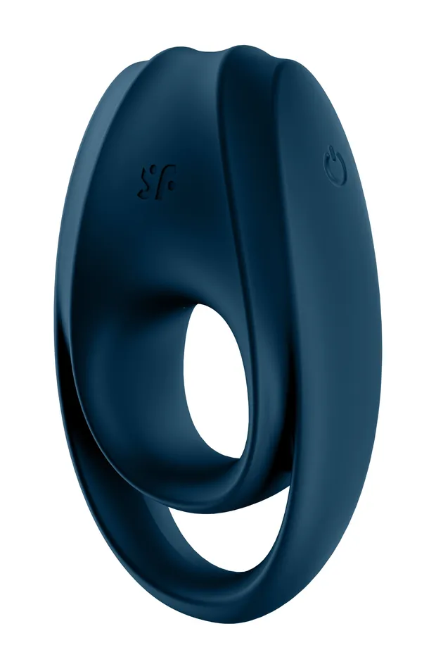 Satisfyer Vibrators Incredible Duo Ring Vibrator Dark Blue