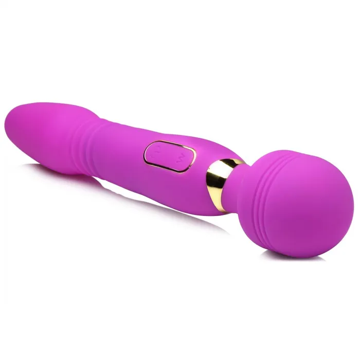 Vibrators Target Vibrator Sex Toy Deluxe Thrusting and Vibrating Silicone Wand Target Purple Toy XR Brands