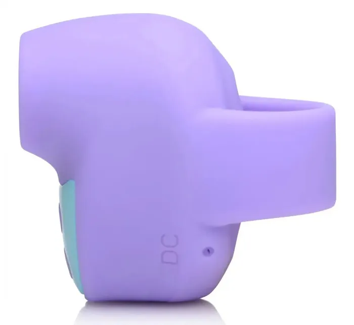 Vibrators XR Brands 12X Mini Silicone Clit Stimulator Target Purple Toy