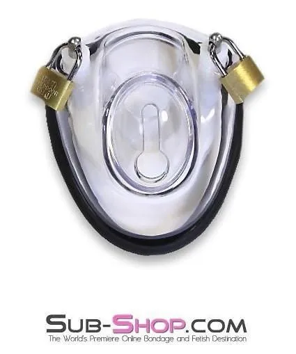 7320AR Balls All Clear View Locking Cock Ball Chastity Cup Set MEGA Deal Aria Dildos