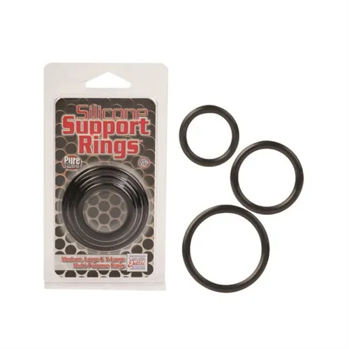 Calexotics Anal Stretchy Silicone Rings for Fun Nights 3 Sizes for Comfort