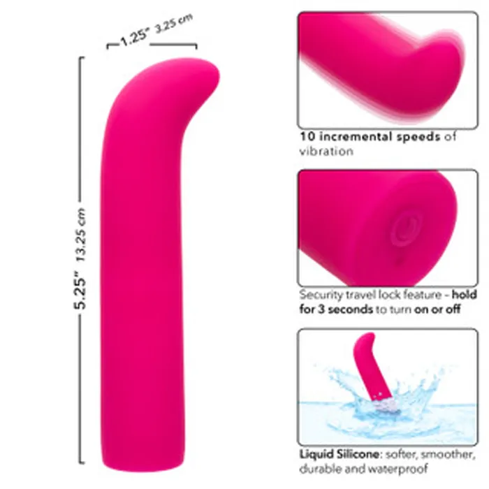 CalExotics Vibrators Rechargeable Classic Chic Mini G Pink CalExotics Vibrators Rechargeable Classic Chic Mini G Pink