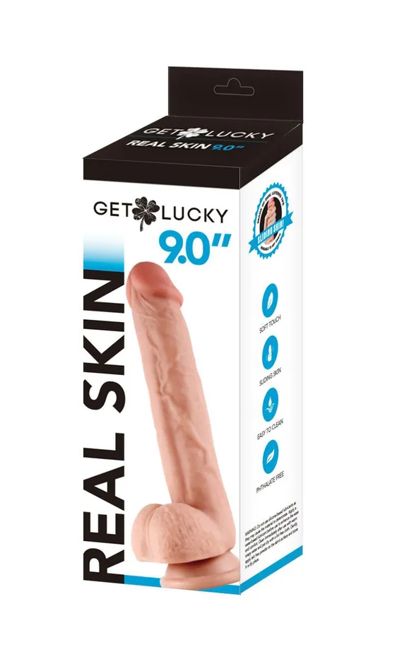 Get Lucky 9 Inch Real Skin Dildo Voodoo Toys Dildos Get Lucky 9 Inch Real Skin Dildo Voodoo Toys Dildos
