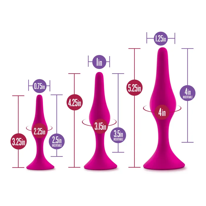 Luxe Beginner Plug Kit Fun and Easy Booty Adventure Set Blush Novelties Anal