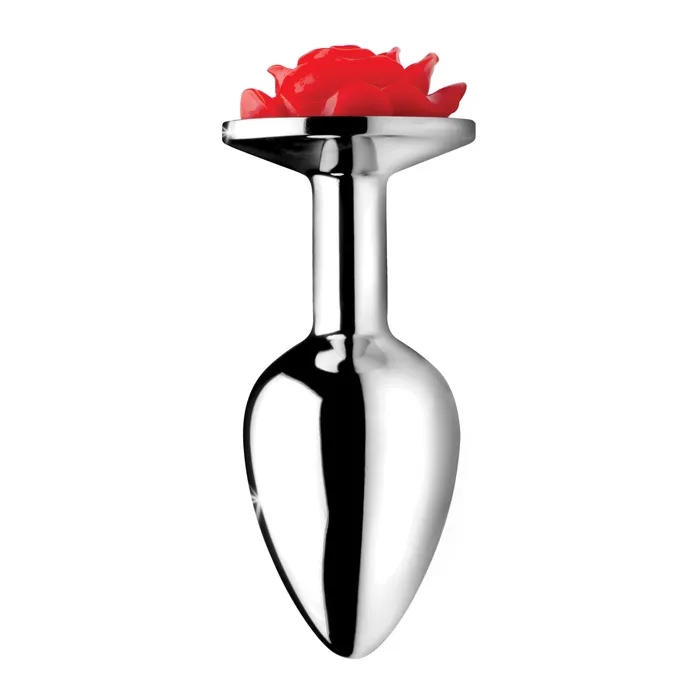 Male Sex Toys Red Rose Anal Plug Small XR Brands Male Sex Toys Red Rose Anal Plug Small XR Brands