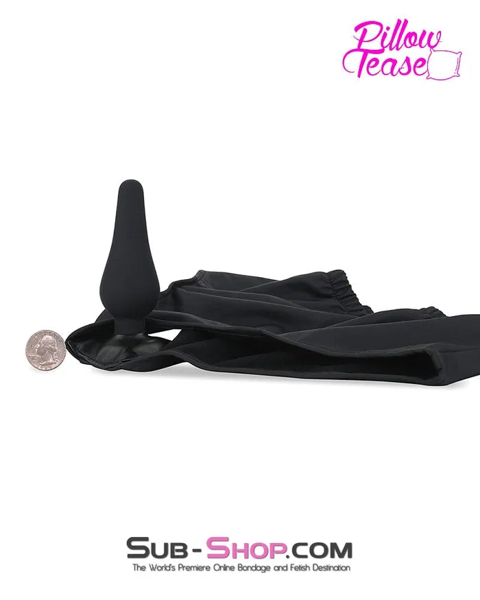 Moonwell Anal 5723M Leather Look 4 Way Stretch Silicone Butt Plug Panty
