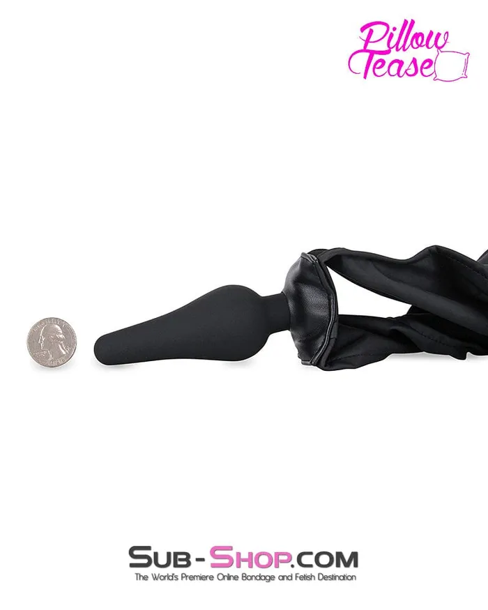 Moonwell Anal 5723M Leather Look 4 Way Stretch Silicone Butt Plug Panty