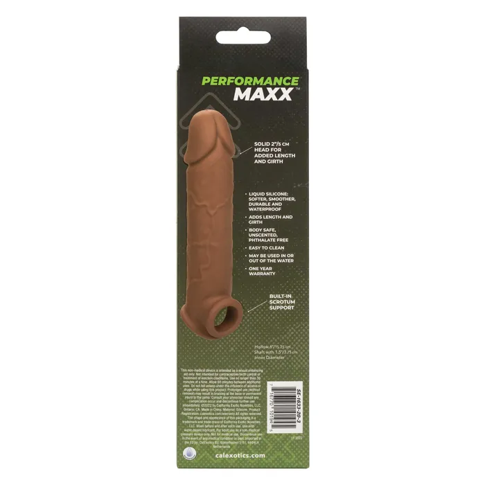 Performance Maxx LifeLike Extension 8 Inch Brown CalExotics Anal Performance Maxx LifeLike Extension 8 Inch Brown CalExotics Anal