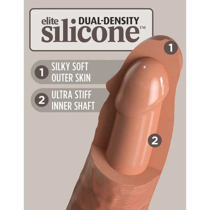 Pipedream Dildos King Cock Elite 6 Inch Silicone Dual Density Cock Tan Pipedream Dildos King Cock Elite 6 Inch Silicone Dual Density Cock Tan