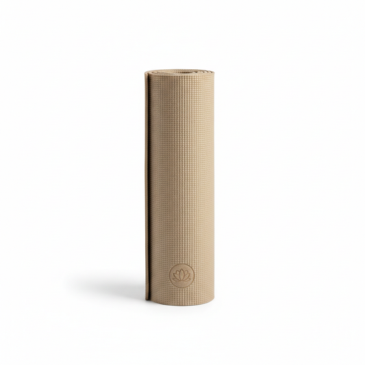 FlexPeak Yoga & Exercise Mat - rolled premium exercise mat on white background